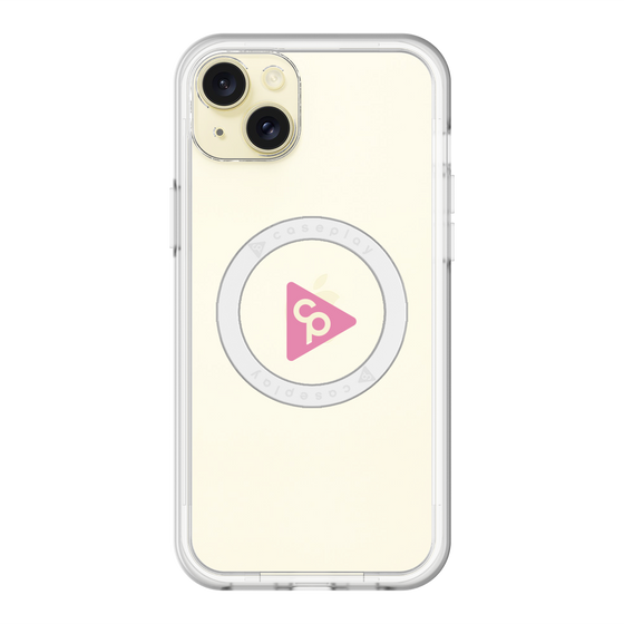 スリムプロテクションプレミアムケース with MagSafe［ オリジナル - caseplayロゴ - ピンク/C ］