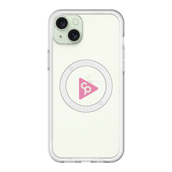 スリムプロテクションプレミアムケース with MagSafe［ オリジナル - caseplayロゴ - ピンク/C ］