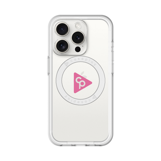 スリムプロテクションプレミアムケース with MagSafe［ オリジナル - caseplayロゴ - ピンク/C ］