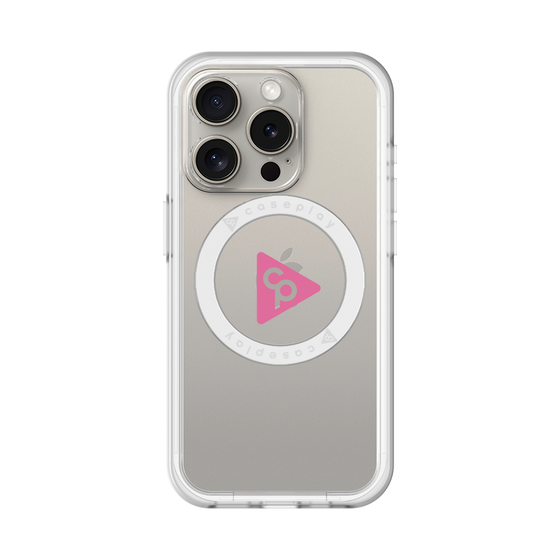 スリムプロテクションプレミアムケース with MagSafe［ オリジナル - caseplayロゴ - ピンク/C ］