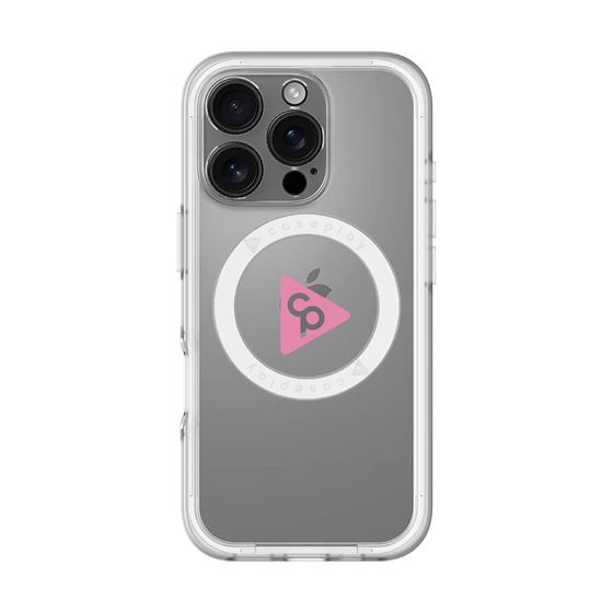 スリムプロテクションプレミアムケース with MagSafe［ オリジナル - caseplayロゴ - ピンク/C ］