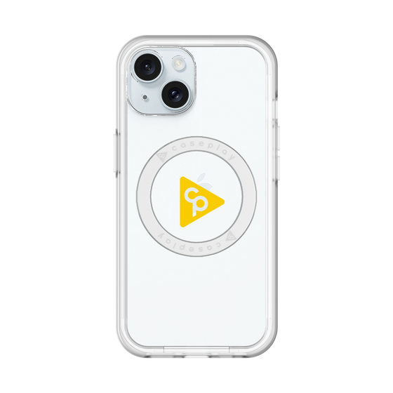 スリムプロテクションプレミアムケース with MagSafe［ オリジナル - caseplayロゴ - イエロー/C ］