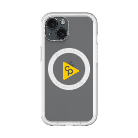 スリムプロテクションプレミアムケース with MagSafe［ オリジナル - caseplayロゴ - イエロー/C ］