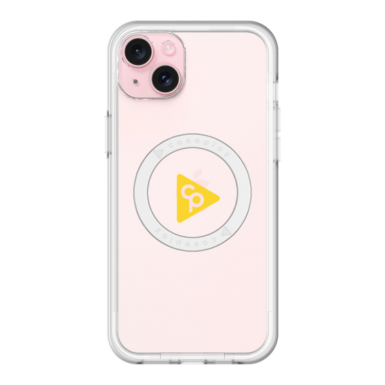スリムプロテクションプレミアムケース with MagSafe［ オリジナル - caseplayロゴ - イエロー/C ］