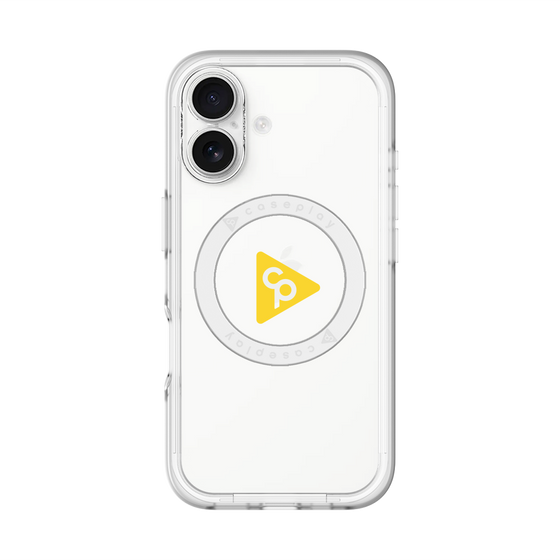スリムプロテクションプレミアムケース with MagSafe［ オリジナル - caseplayロゴ - イエロー/C ］