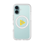 スリムプロテクションプレミアムケース with MagSafe［ オリジナル - caseplayロゴ - イエロー/C ］