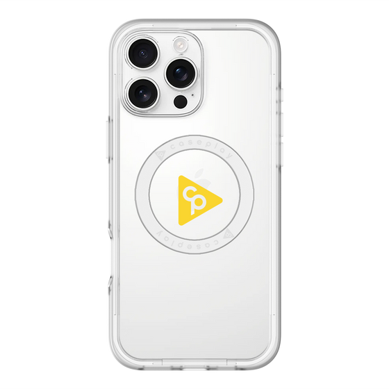スリムプロテクションプレミアムケース with MagSafe［ オリジナル - caseplayロゴ - イエロー/C ］