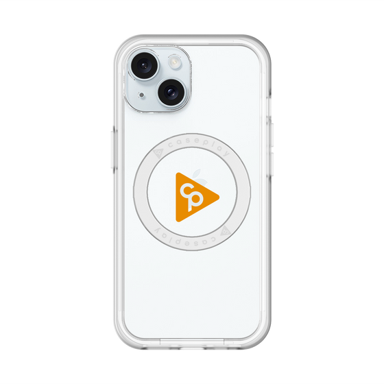 スリムプロテクションプレミアムケース with MagSafe［ オリジナル - caseplayロゴ - オレンジ/C ］