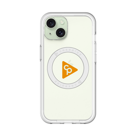 スリムプロテクションプレミアムケース with MagSafe［ オリジナル - caseplayロゴ - オレンジ/C ］