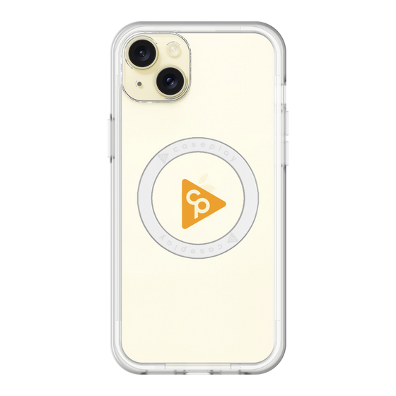 スリムプロテクションプレミアムケース with MagSafe［ オリジナル - caseplayロゴ - オレンジ/C ］