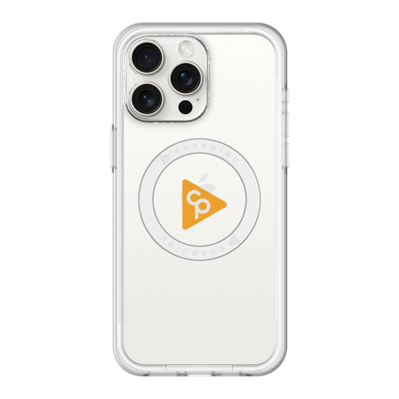 スリムプロテクションプレミアムケース with MagSafe［ オリジナル - caseplayロゴ - オレンジ/C ］