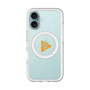 スリムプロテクションプレミアムケース with MagSafe［ オリジナル - caseplayロゴ - オレンジ/C ］