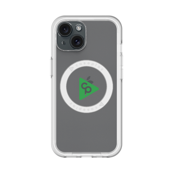 スリムプロテクションプレミアムケース with MagSafe［ オリジナル - caseplayロゴ - グリーン/C ］