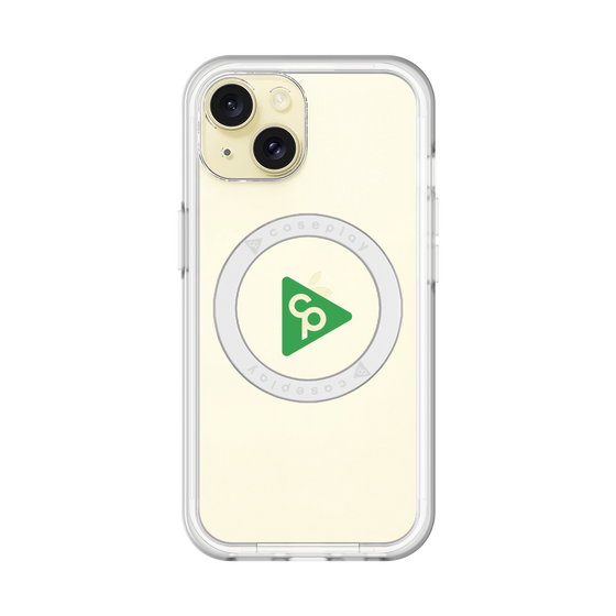 スリムプロテクションプレミアムケース with MagSafe［ オリジナル - caseplayロゴ - グリーン/C ］