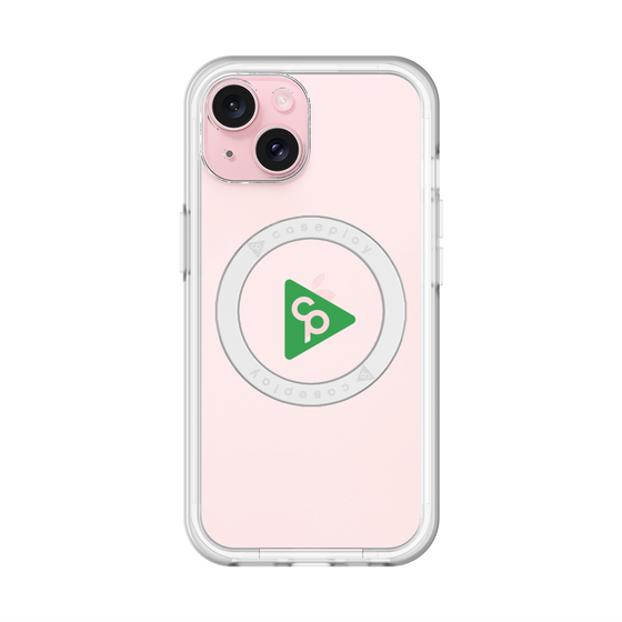 スリムプロテクションプレミアムケース with MagSafe［ オリジナル - caseplayロゴ - グリーン/C ］