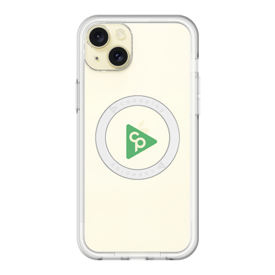 スリムプロテクションプレミアムケース with MagSafe［ オリジナル - caseplayロゴ - グリーン/C ］