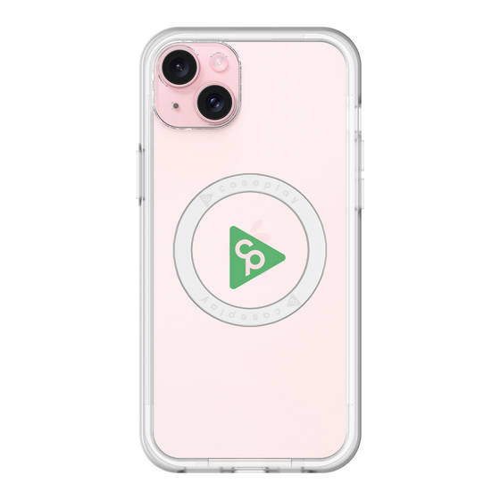 スリムプロテクションプレミアムケース with MagSafe［ オリジナル - caseplayロゴ - グリーン/C ］