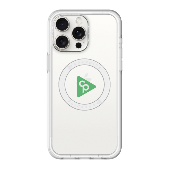 スリムプロテクションプレミアムケース with MagSafe［ オリジナル - caseplayロゴ - グリーン/C ］