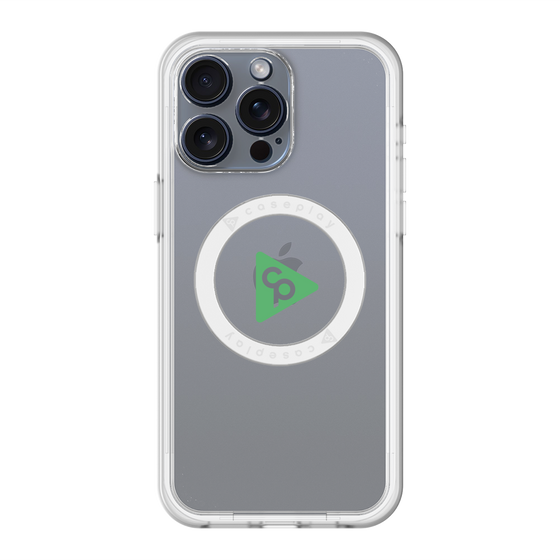 スリムプロテクションプレミアムケース with MagSafe［ オリジナル - caseplayロゴ - グリーン/C ］