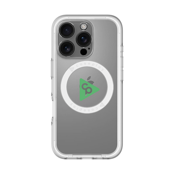 スリムプロテクションプレミアムケース with MagSafe［ オリジナル - caseplayロゴ - グリーン/C ］