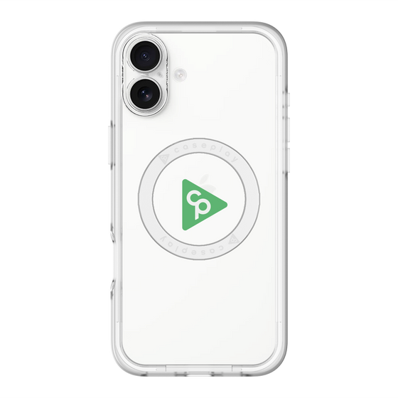 スリムプロテクションプレミアムケース with MagSafe［ オリジナル - caseplayロゴ - グリーン/C ］