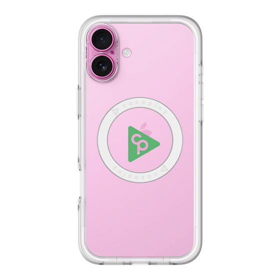 スリムプロテクションプレミアムケース with MagSafe［ オリジナル - caseplayロゴ - グリーン/C ］