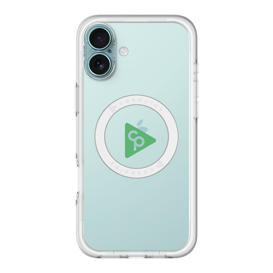 スリムプロテクションプレミアムケース with MagSafe［ オリジナル - caseplayロゴ - グリーン/C ］