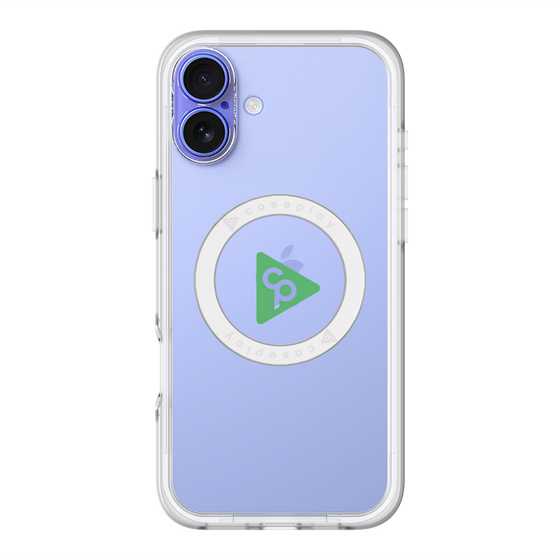 スリムプロテクションプレミアムケース with MagSafe［ オリジナル - caseplayロゴ - グリーン/C ］