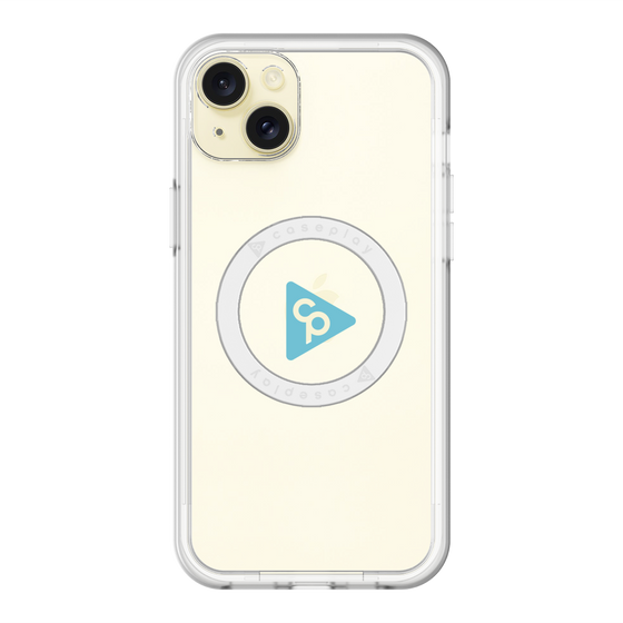 スリムプロテクションプレミアムケース with MagSafe［ オリジナル - caseplayロゴ - ライトブルー/C ］