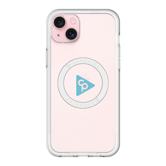 スリムプロテクションプレミアムケース with MagSafe［ オリジナル - caseplayロゴ - ライトブルー/C ］