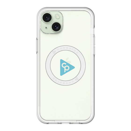 スリムプロテクションプレミアムケース with MagSafe［ オリジナル - caseplayロゴ - ライトブルー/C ］