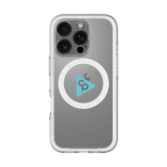 スリムプロテクションプレミアムケース with MagSafe［ オリジナル - caseplayロゴ - ライトブルー/C ］