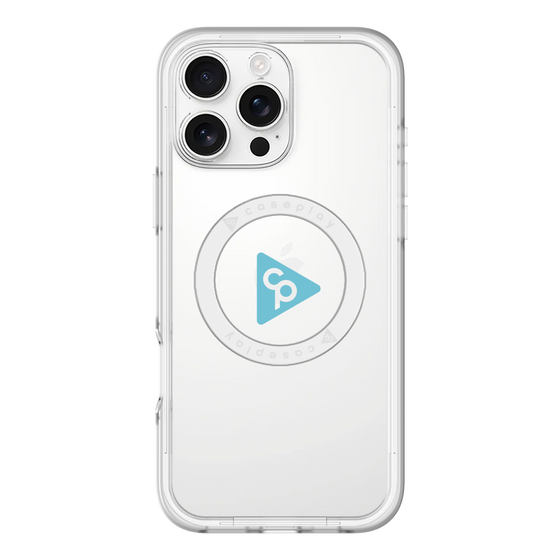 スリムプロテクションプレミアムケース with MagSafe［ オリジナル - caseplayロゴ - ライトブルー/C ］