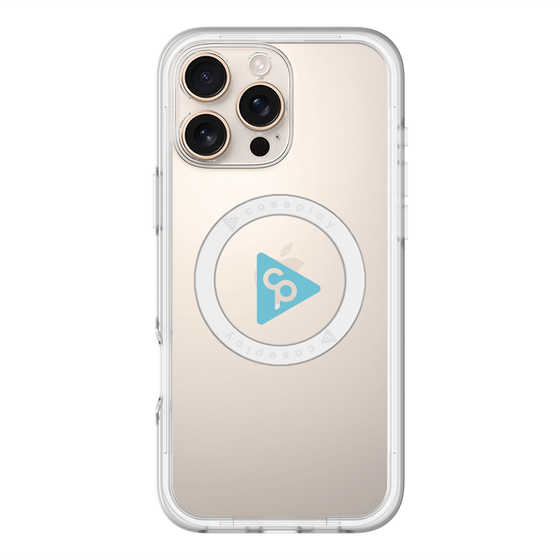 スリムプロテクションプレミアムケース with MagSafe［ オリジナル - caseplayロゴ - ライトブルー/C ］