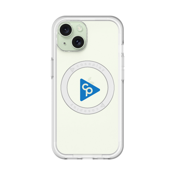 スリムプロテクションプレミアムケース with MagSafe［ オリジナル - caseplayロゴ - ブルー/C ］