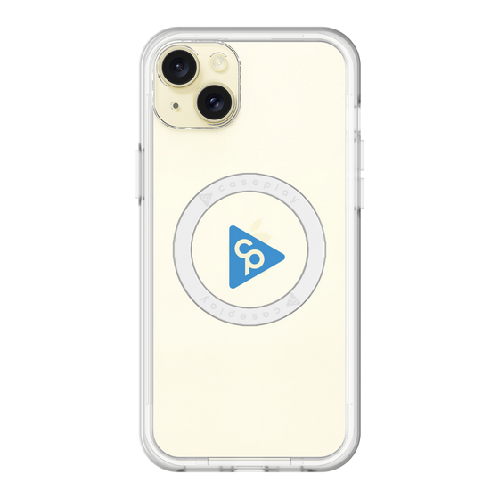 スリムプロテクションプレミアムケース with MagSafe［ オリジナル - caseplayロゴ - ブルー/C ］