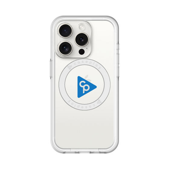 スリムプロテクションプレミアムケース with MagSafe［ オリジナル - caseplayロゴ - ブルー/C ］