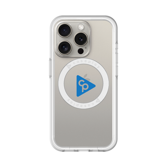 スリムプロテクションプレミアムケース with MagSafe［ オリジナル - caseplayロゴ - ブルー/C ］