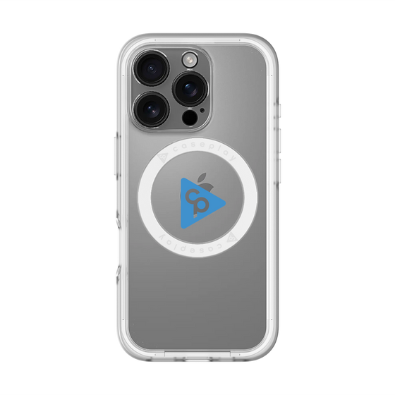 スリムプロテクションプレミアムケース with MagSafe［ オリジナル - caseplayロゴ - ブルー/C ］