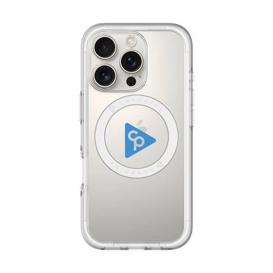 スリムプロテクションプレミアムケース with MagSafe［ オリジナル - caseplayロゴ - ブルー/C ］