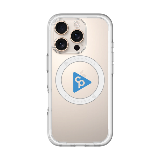 スリムプロテクションプレミアムケース with MagSafe［ オリジナル - caseplayロゴ - ブルー/C ］