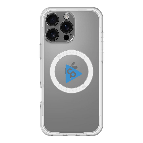 スリムプロテクションプレミアムケース with MagSafe［ オリジナル - caseplayロゴ - ブルー/C ］