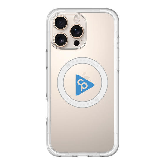 スリムプロテクションプレミアムケース with MagSafe［ オリジナル - caseplayロゴ - ブルー/C ］