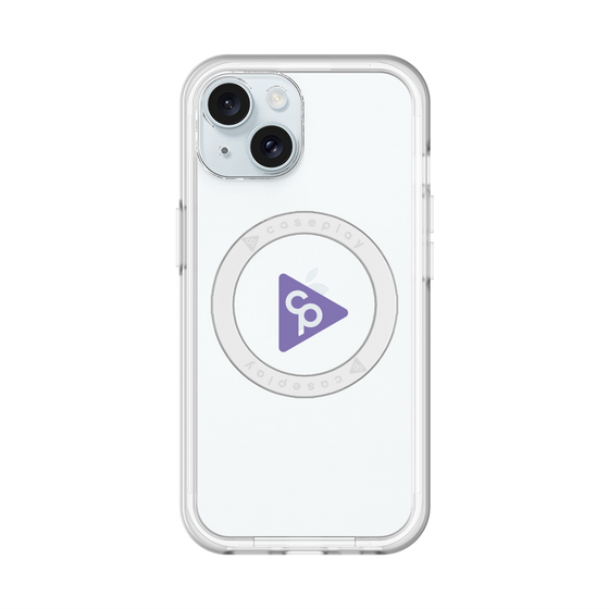 スリムプロテクションプレミアムケース with MagSafe［ オリジナル - caseplayロゴ - パープル/C ］