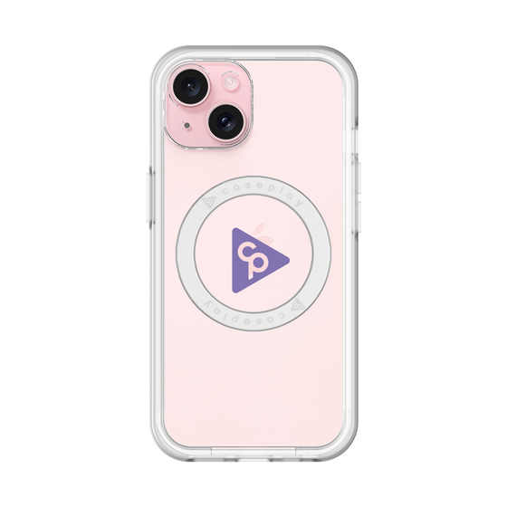 スリムプロテクションプレミアムケース with MagSafe［ オリジナル - caseplayロゴ - パープル/C ］