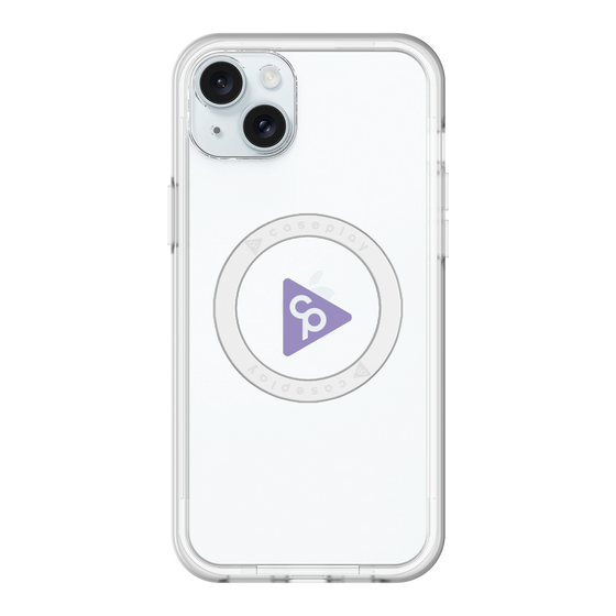 スリムプロテクションプレミアムケース with MagSafe［ オリジナル - caseplayロゴ - パープル/C ］