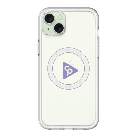 スリムプロテクションプレミアムケース with MagSafe［ オリジナル - caseplayロゴ - パープル/C ］