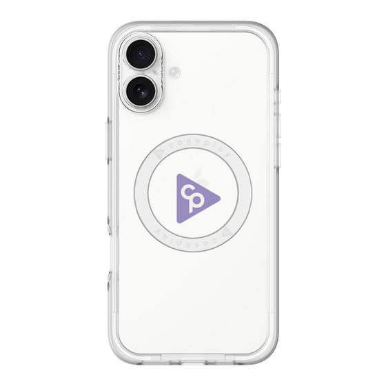 スリムプロテクションプレミアムケース with MagSafe［ オリジナル - caseplayロゴ - パープル/C ］