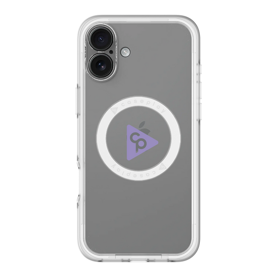 スリムプロテクションプレミアムケース with MagSafe［ オリジナル - caseplayロゴ - パープル/C ］