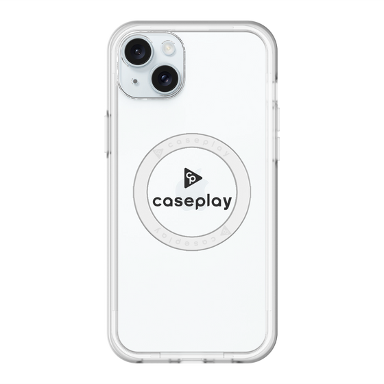 スリムプロテクションプレミアムケース with MagSafe［ オリジナル - caseplayロゴ - ブラック/D ］